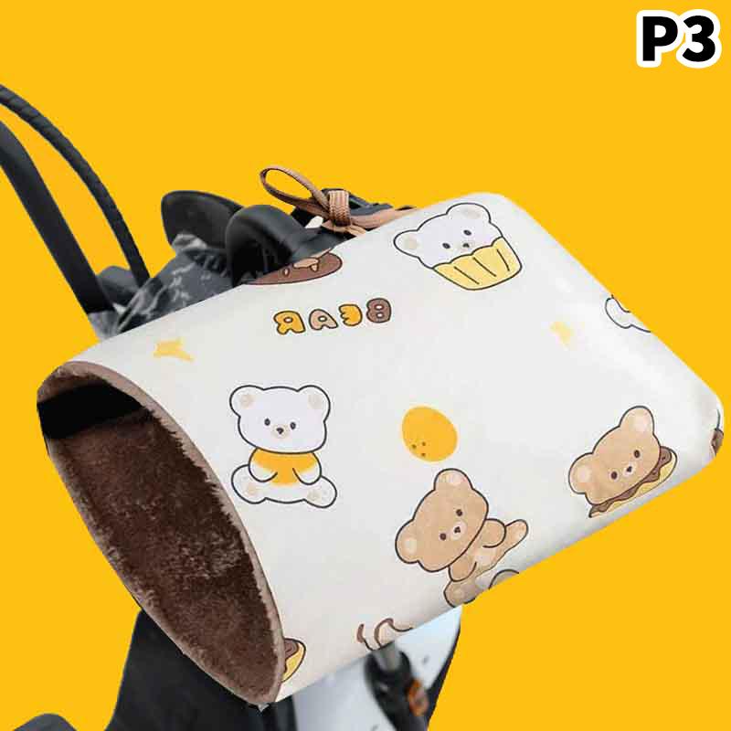 Осень Зима Мультяшные Электровелосипед Теплые Перчатки Теплые Варежки Самокаты Мотоцикл Электровелосипед Руль Перчатки Защита Рук