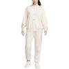 Nike Solid Color Logo Print Drawstring Fleece Joggers Women Bottoms Off-White DV7093-219