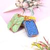 Hand-Wound Rectangular Volcanic Stone Tree Of Life Pendant Necklace, Couple Necklace N525