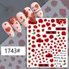 3D Colorful Flower Nail Art Stickers - Sunflower & Rose Self-Adhesive Decals