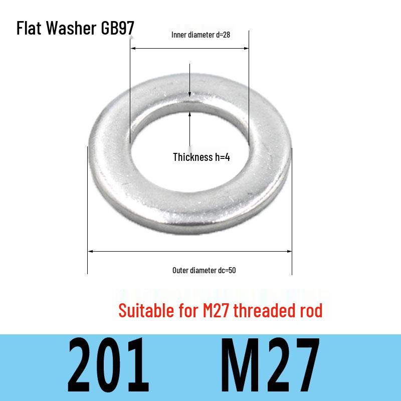 Stainless Steel Flat Washer Spacer (304/316/201) M3-M36