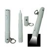 3 In 1 Emergency Ballpen With Led Flashlight & Whistle Keychain