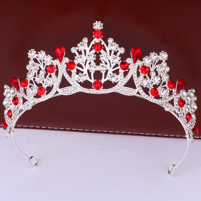 New Fashionable Princess Crystal Crown Headwear Bride's Wedding Dress Dress Accessory  Beauty Pageant Performance Queen's Crown