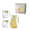 Jing Cui Glass Oil & Condiment 3-Piece Set