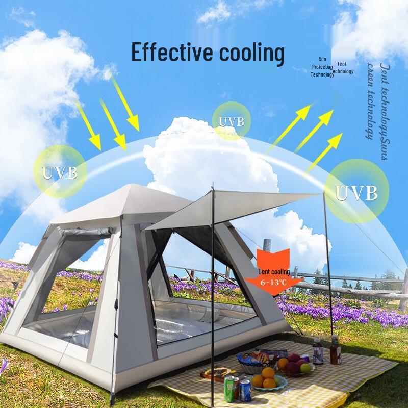 ZISIZ Four-Sided Outdoor Camping Tent