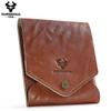Humerpaul The First Layer of Cowhide Wallet Card Case Compact Exquisite Solid Color Casual Small Bag Portable