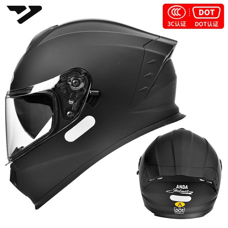 DOT 3C Certified Full Face Motorcycle Helmet Men Women All-Season Riding Safety Gear With Multiple Visor Options