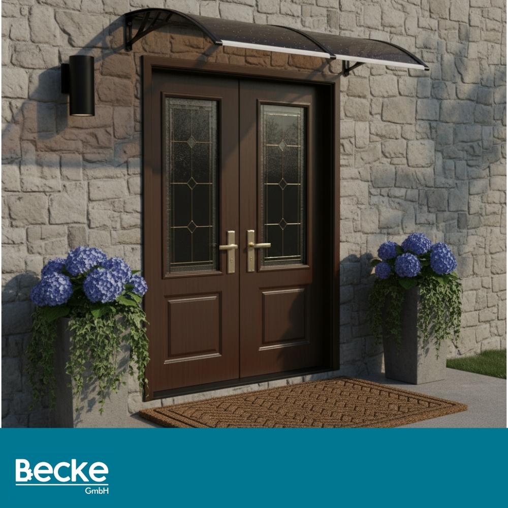 Canopy Over Entrance Door Window Balcony Roof Polycarbonate 150X80 Brown