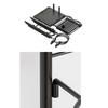 Sports Ball Storage Rack Stable Basketball Holder for Household Garage Rugby Black