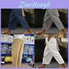 Casual Cotton Pants With Lace Patchwork And High Waist For Womens Fall Fashion