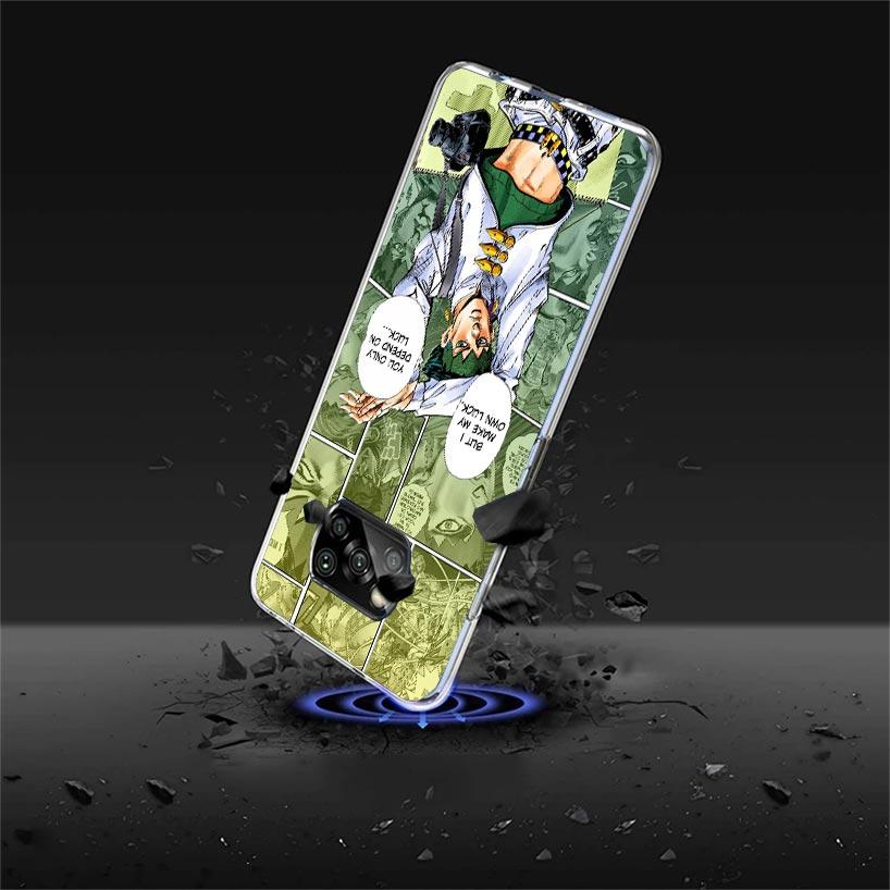 JoJo Bizarre Adventure Anime Case Phone Cover for Xiaomi Redmi Note 10 9 9S 8 8T 7 5 Pro Mi 12T 11T 10T 9T 12 11 Lite A3 A2 Tren