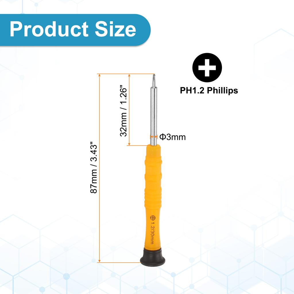 2/5/10pcs PH1.2-PH2 SL1.5 SL2 Mini Torx Phillips Y Type Five Star Head Slotted Screwdriver 3mm Shank Small Appliances Repairs