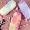 Case Pen Color Key Chain Plush Pencil Case Storage Bag Decoration Gift Kids