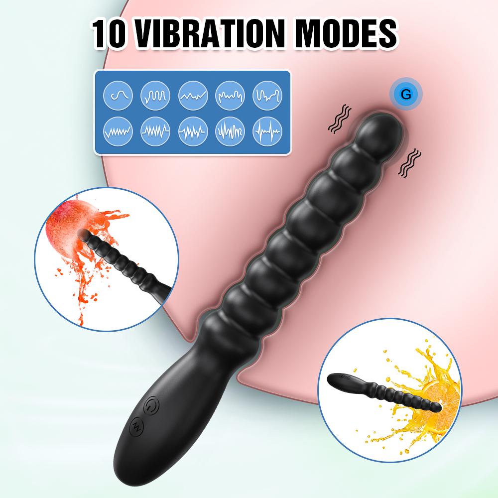 Vibrierender Analvibrator für Männer Prostata-Massagegerät Buttplug Analkugel Erwachsenenprodukte Männliches Schwulenspielzeug Masturbator Sexspielzeug für Frauen