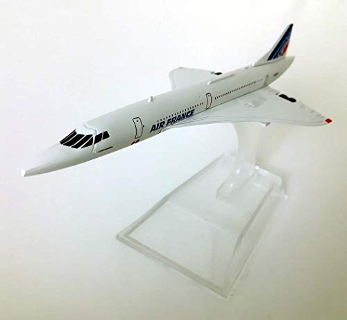 Kiumi Concorde Supersonic Passenger Plane, Air France, 1/400 Scale Alloy Model, Complete Airplane Toy