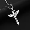 German Eagle Sword Pendant Jewelry for Men's Eagle Sword Necklace
