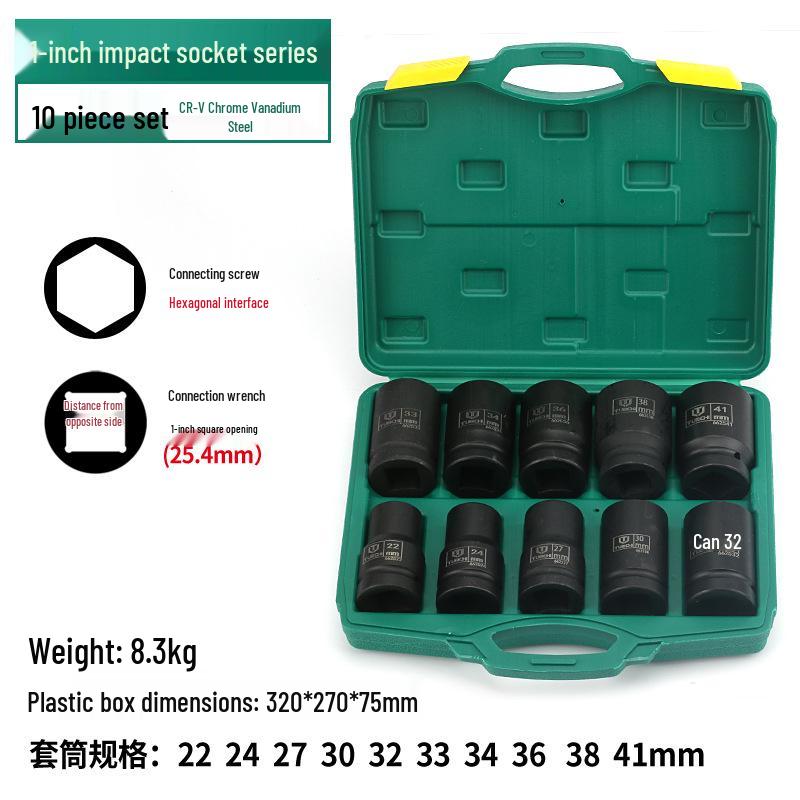 Heavy Duty 1/2" Electric & Pneumatic Hex/Torx Socket Set for Extended Wind Gun & Wrench