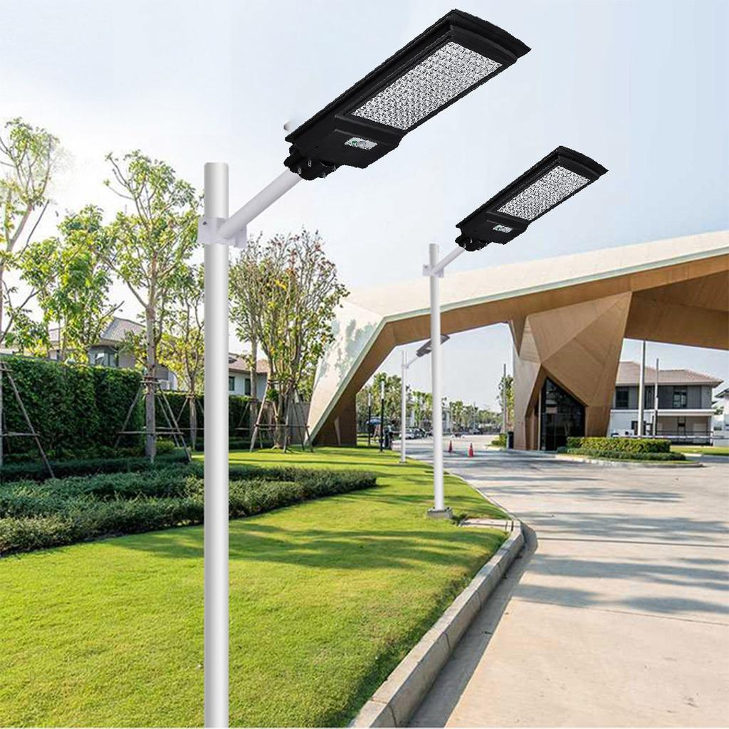 144 LEDs Radar Waterproof Induction Sensor Solar Street Light Outdoor Button Control Solar Light Wall Lamp for Home Garden 200W