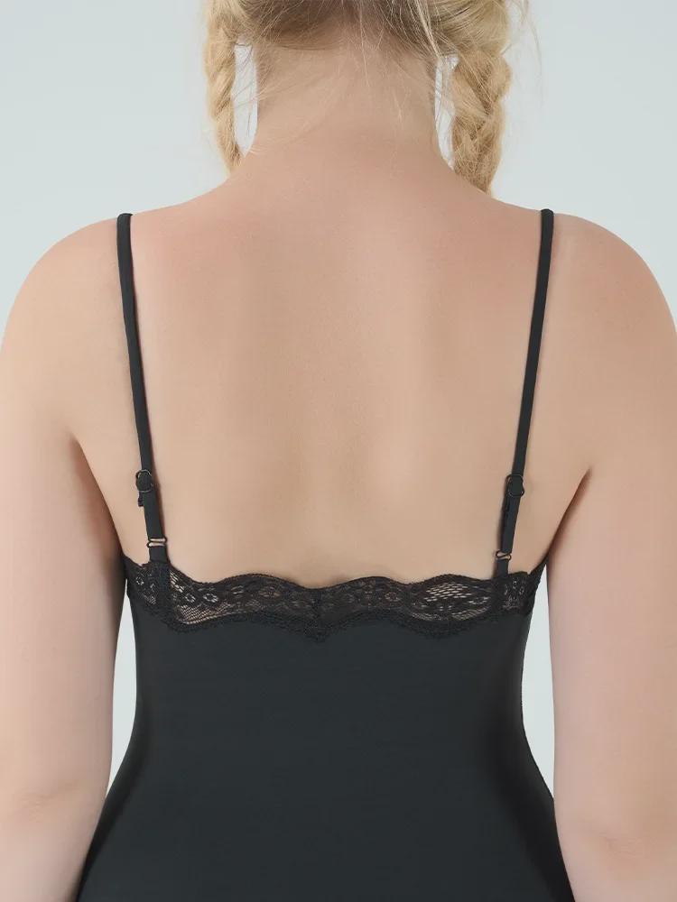 Sexy European & American Lace Slim Backless Jumpsuit with Adjustable Straps and Breathable Hip-Lifting Design