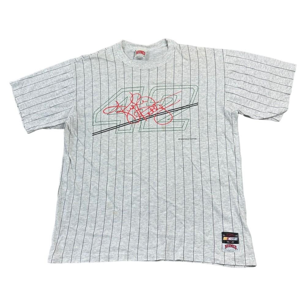 

Vintage Nascar Motorsport T-shirt 1993 Single Stitch Nutmeg USA Grey Mens L