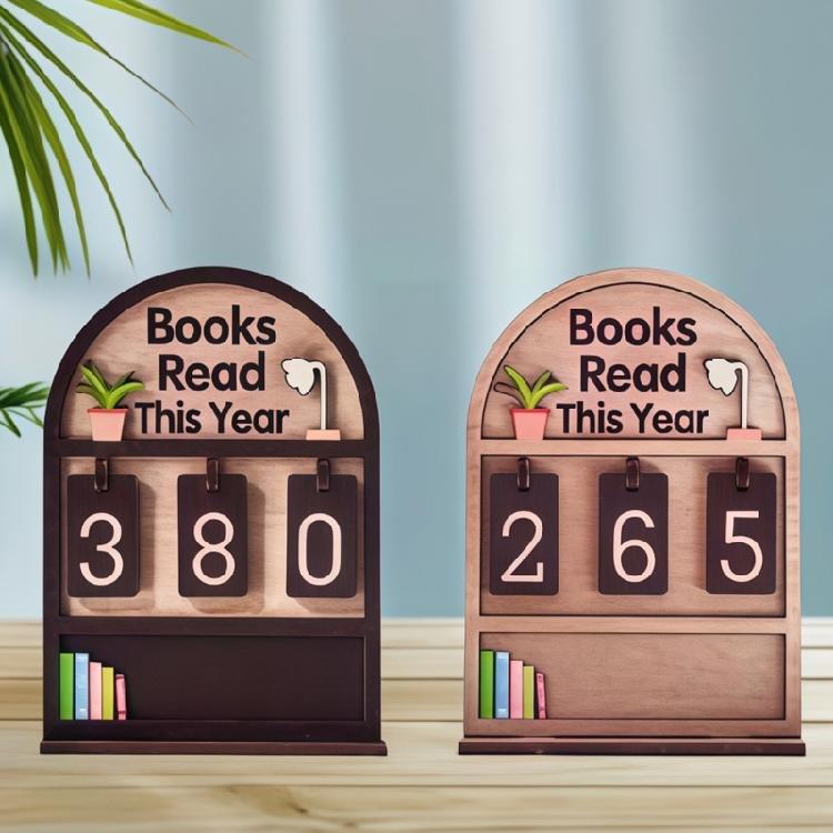 Wooden Reading Trackers With Slide Function For Accurate Page Count Educational Wooden Reading Progress Counter Device