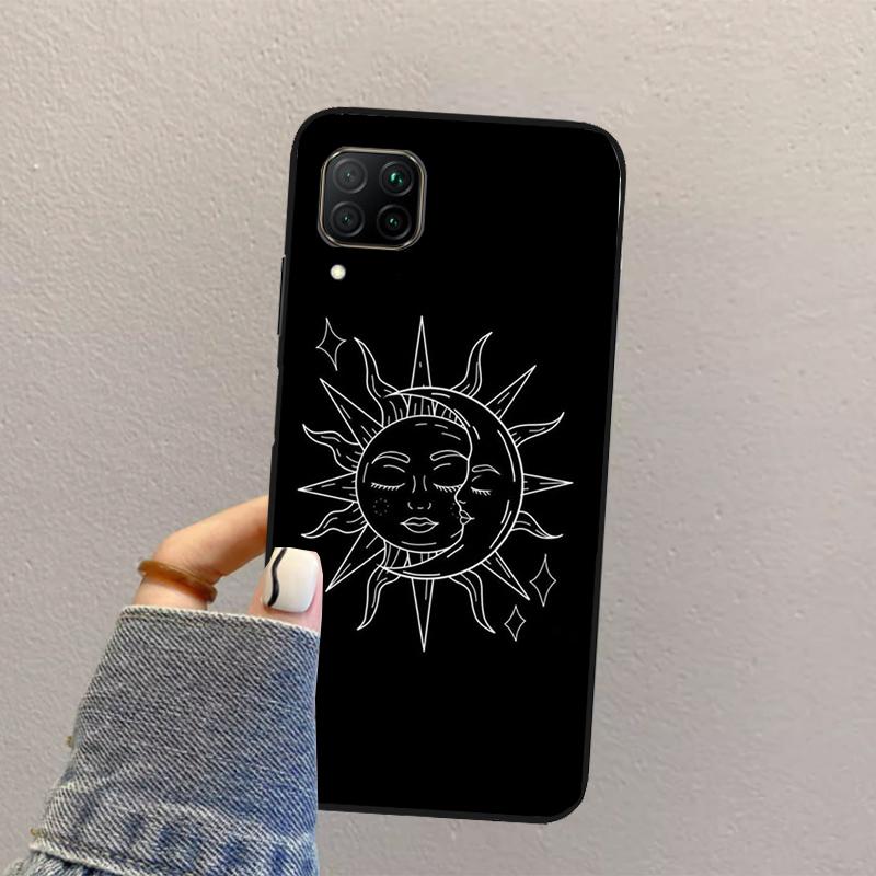 Sun Moon Aesthetic For Huawei Nova Y70 Y90 Y60 Y73 Y72 Y61 Y91 12s 12i 11i 8i 9 10 SE P40 Lite P60 P30 Pro Case