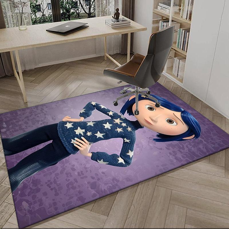 Nighttime Adventure Doll Carpet, Kitchen Rugs, Yoga Mat, Non-Slip Mats, Rug for Bathroom, Living Room bedroom, Camping Rugs Christmas Gift