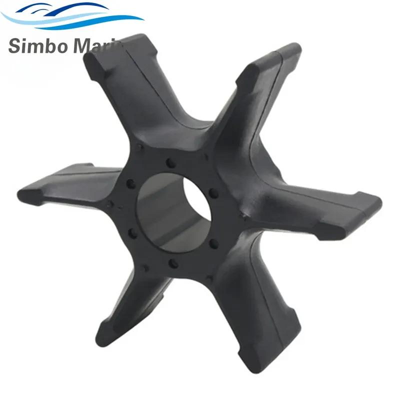 6F5-44352 Water Pump Impeller For Yamaha Outboard Motor 2-stroke 40 HP 6F5-44352-00 6F5-44352-01-00 18-3088 Boat Engine parts чёрный