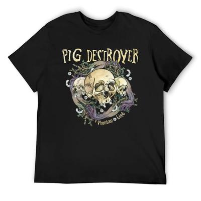 Pig Destroyer Phantom Limb T-Shirt Vintage Grafik T-Shirt Herren T-Shirt T-Shirts für Männer Grafik