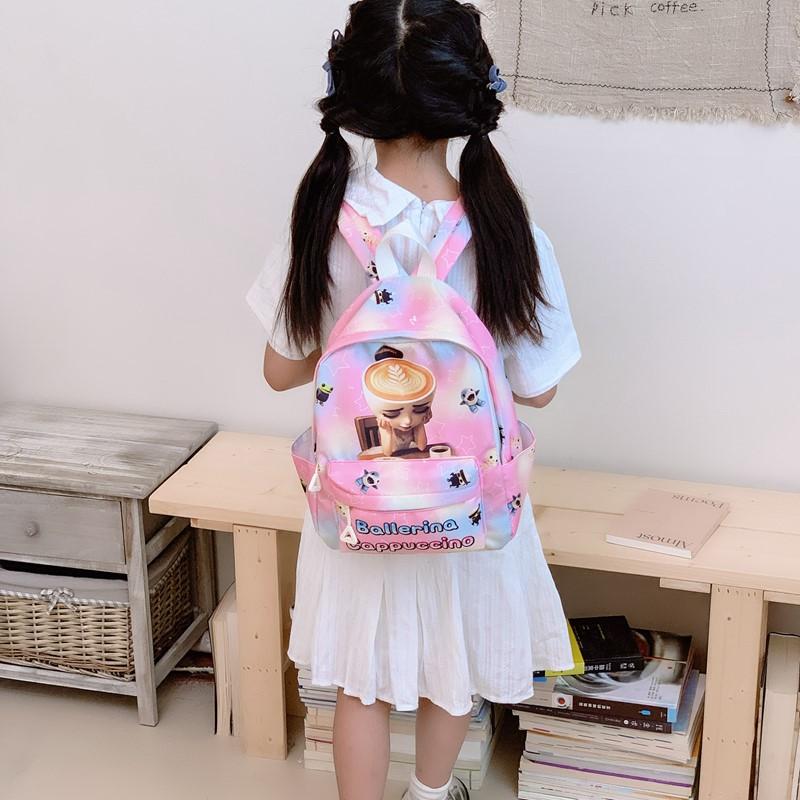 Kindergarten Middle And Older Children'S Baby Schoolbag Cute Printing Light Travel Boys And Girls Backpack Children'S Backpack