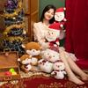 Cute Christmas Teddy Bear Plush Toy Cartoon Style Santa Claus Christmas Reindeer Snowman 25cm/38cm 0.15kg/0.37kg