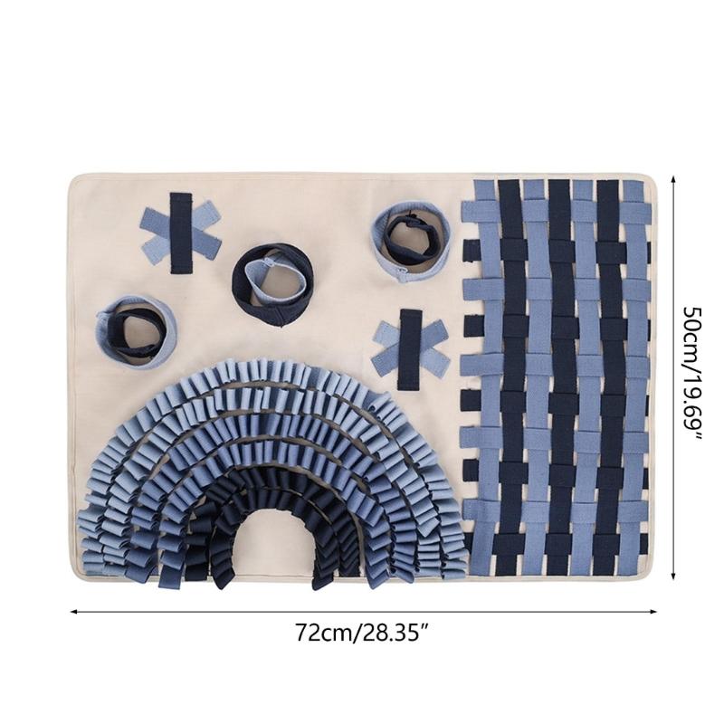 Pet Dog Snuffle Mats Slow Feeding Puzzle Food Mat Dogs Sniffing Mat AntiSlip Puzzle Mat for Boredom Dogs Entertainment