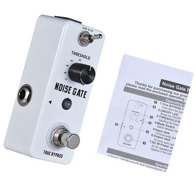 Kytarový efektový pedál s redukcí šumu Rowin Noise Gate Kytarový efektový pedál 2 režimy Hliníková slitina Shell True Bypass