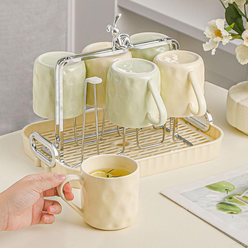 Modern Ceramic Tea & Water Cup Set for Guest Reception - Luxury Living Room Collection
