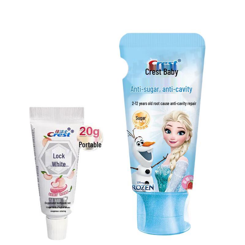 Crest Dual Whitening & Kids Frozen Toothpaste Bundle