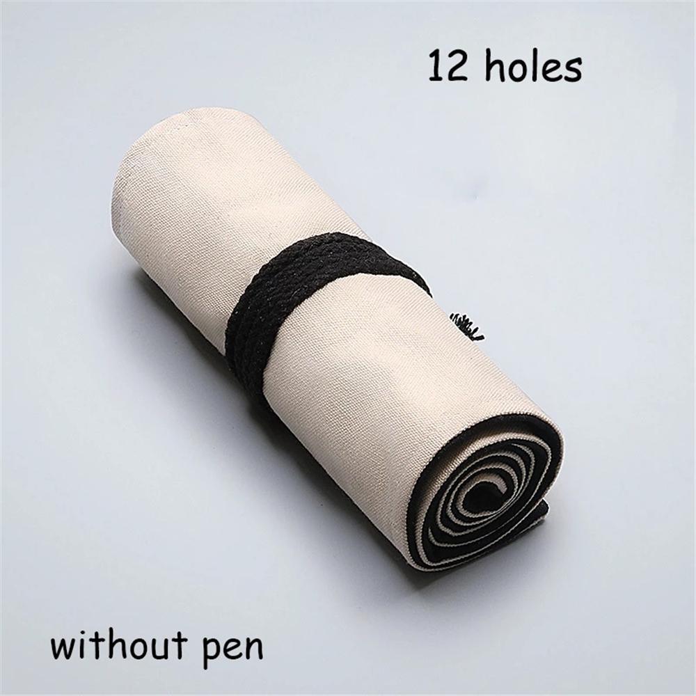 Pouch For Boys Girls Writing Supplies Wrap Roll Up Pencil Case Stationery Pencil Bag Pen Curtain