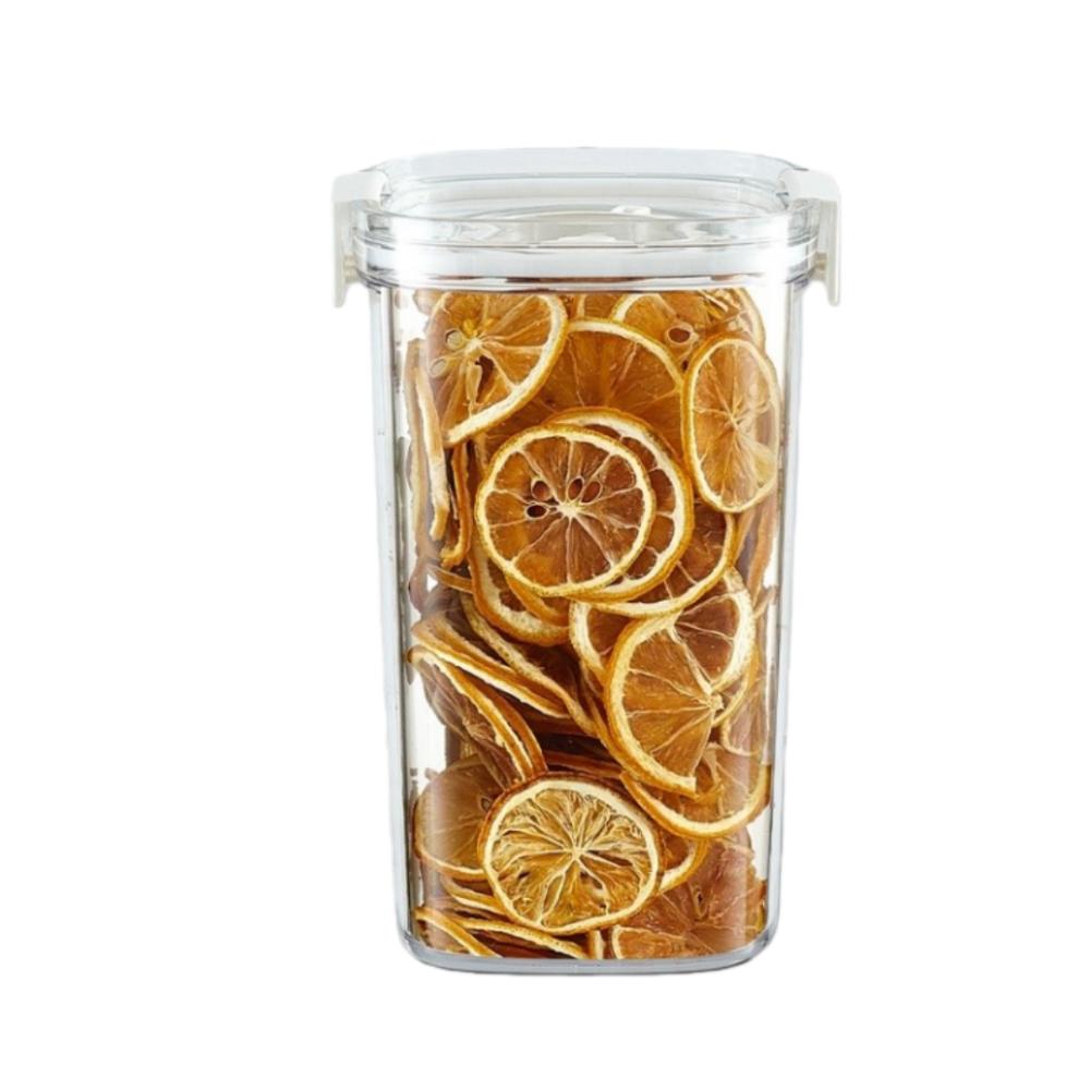 Plastic Vacuum Food Tank Freshness Preservation Transparent Airtight Container Moisture-Proof Sealed Canister Kitchen Gadgets