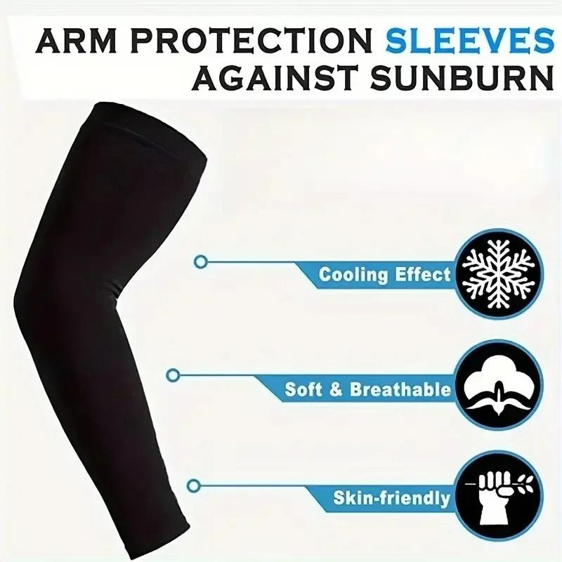 3 Pairs Breathable UV Protection Sleeves for Sports - Driving Fishing Cycling Running Outdoor Use