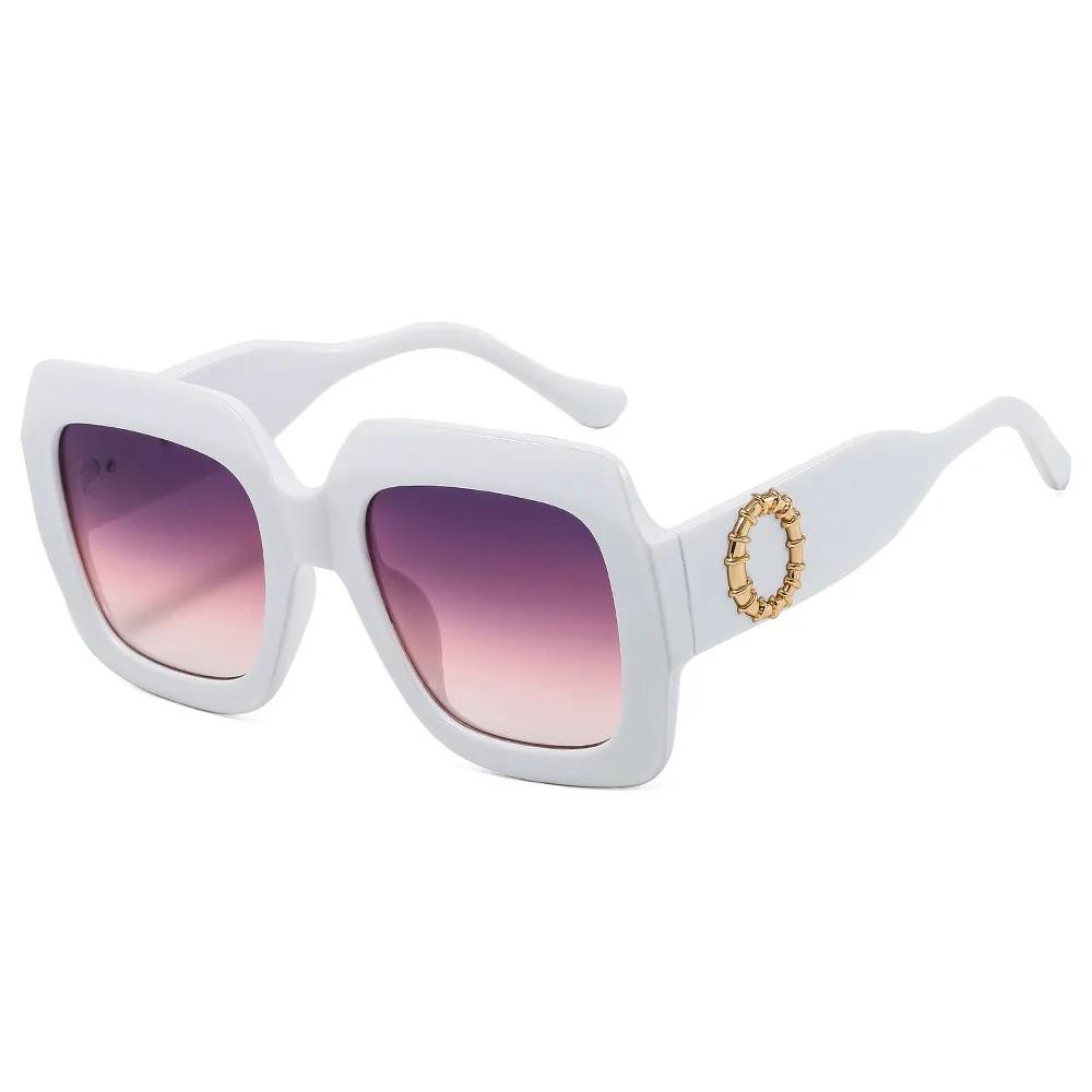 Ochelari de Soare Pătrați de Designer de Marcă Vintage Femei Pentru Bărbați Modă de Lux Ochelari de Soare Trendy Punk Doamnelor Nuanțe Mari Negre