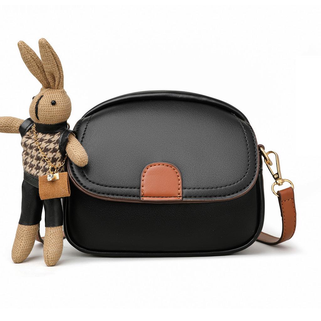IELGY Messenger Bag Soft Leather Spring All-Match One-Shoulder All-Match Fema