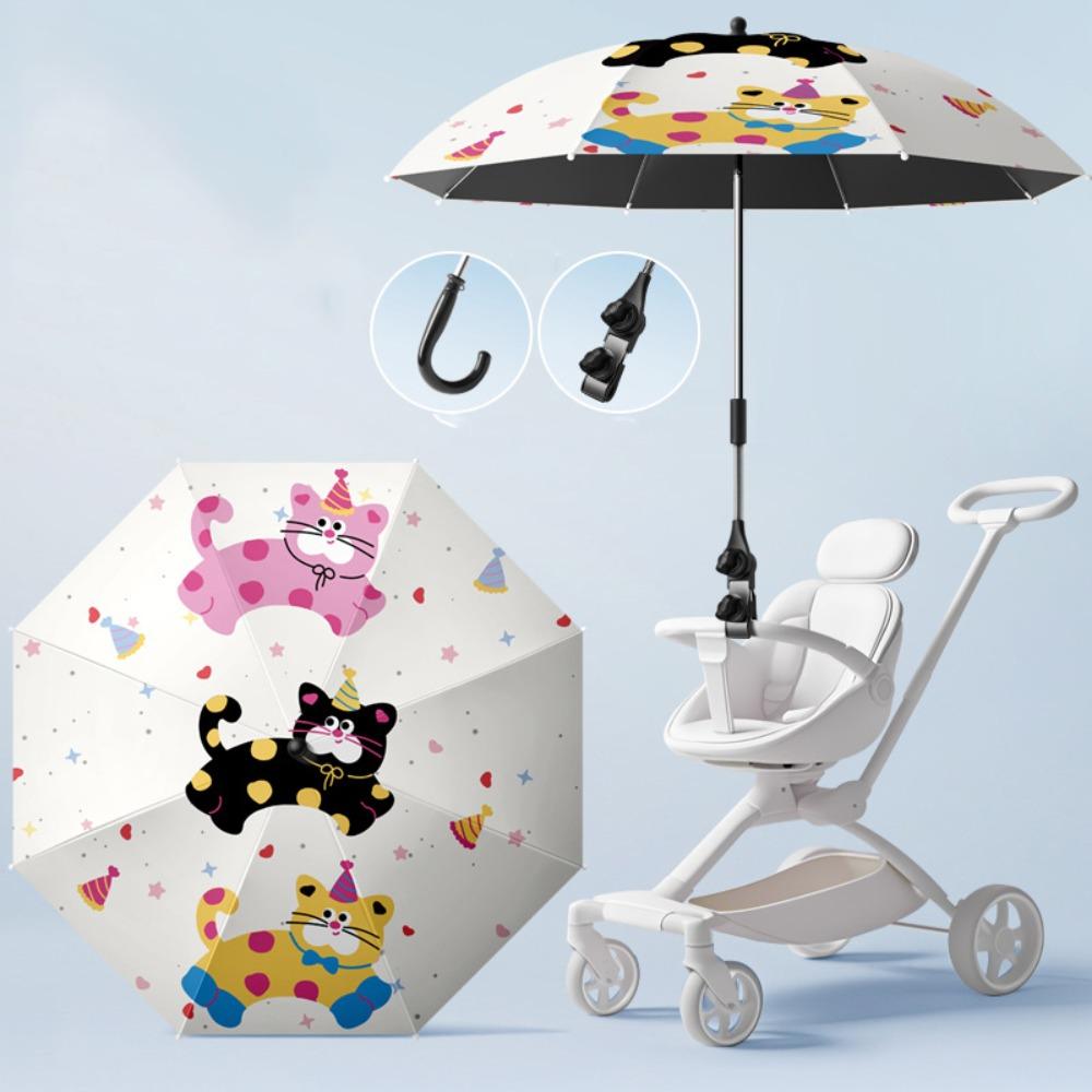 Sun Protection Baby Stroller Umbrella UV Protection Children Buggy Parasol  Baby Tricycle Style B