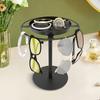 360° drehbarer Sonnenbrillen-Organizer mit Ablage Brillen-Display-Ständer Halter Abnehmbares Schmuck-Aufbewahrungsregal Metall Heim-Schreibtisch-Dekoration
