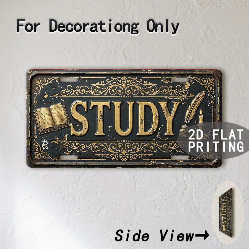 Tin Sign - Vintage Durable Metal Plaque Wall Decor, Home Office Bar Man Cave Garage Study Birth Year License Plate Wall Art