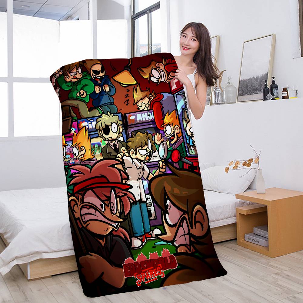 Animated Eddsworld Movie Microfiber Beach Towel Absorbent Quick Dry Soft Yoga Swimming Resort Mountain Climbing Towel