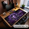Skull Gothic Theme Custom Mouse Pad Personalized With Name Text Customized Desk Mat For Office Home Decor