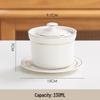Wuhe Golden Rim 4-inch Ceramic Stew Bowl Set