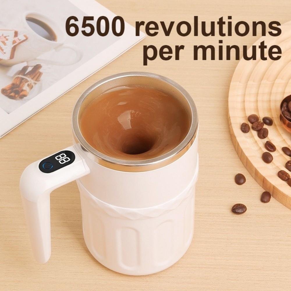 Rechargeable Automatic Mixer Cup Temperature Display Electric Coffee Mug Food-Safe Use