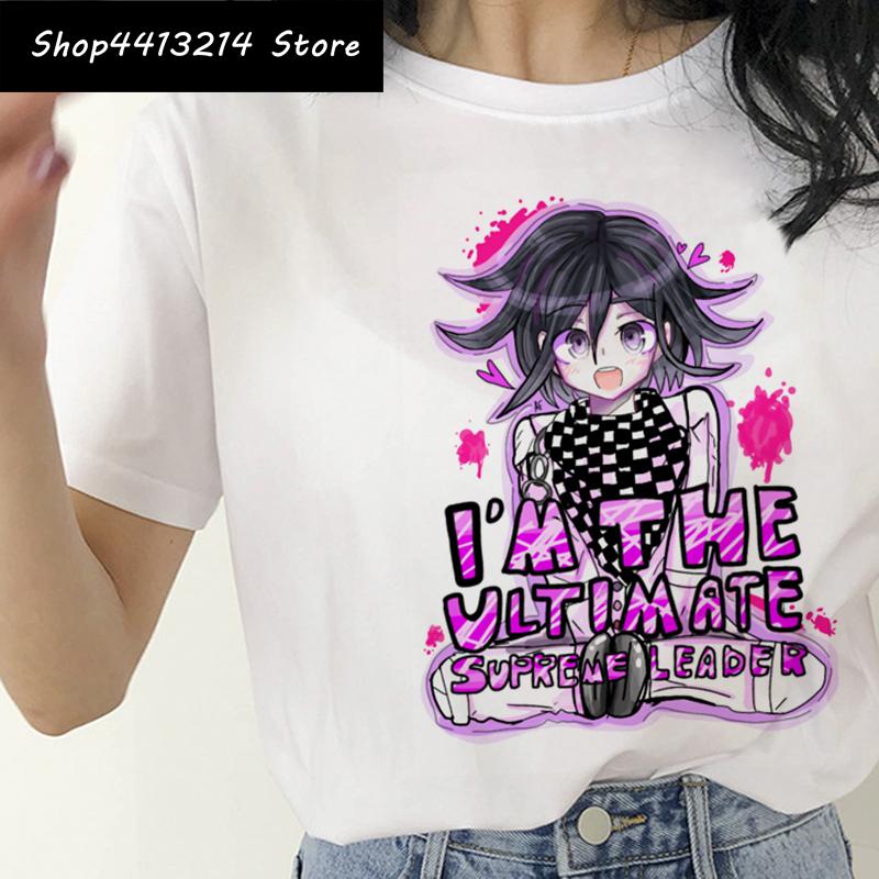 Harajuku 90s Ouma Kokichi T Shirt Danganronpa Kawaii Funny Tshirt Cute Anime Danganronpa V3 Women Tshirt Tee Harajuku Female S