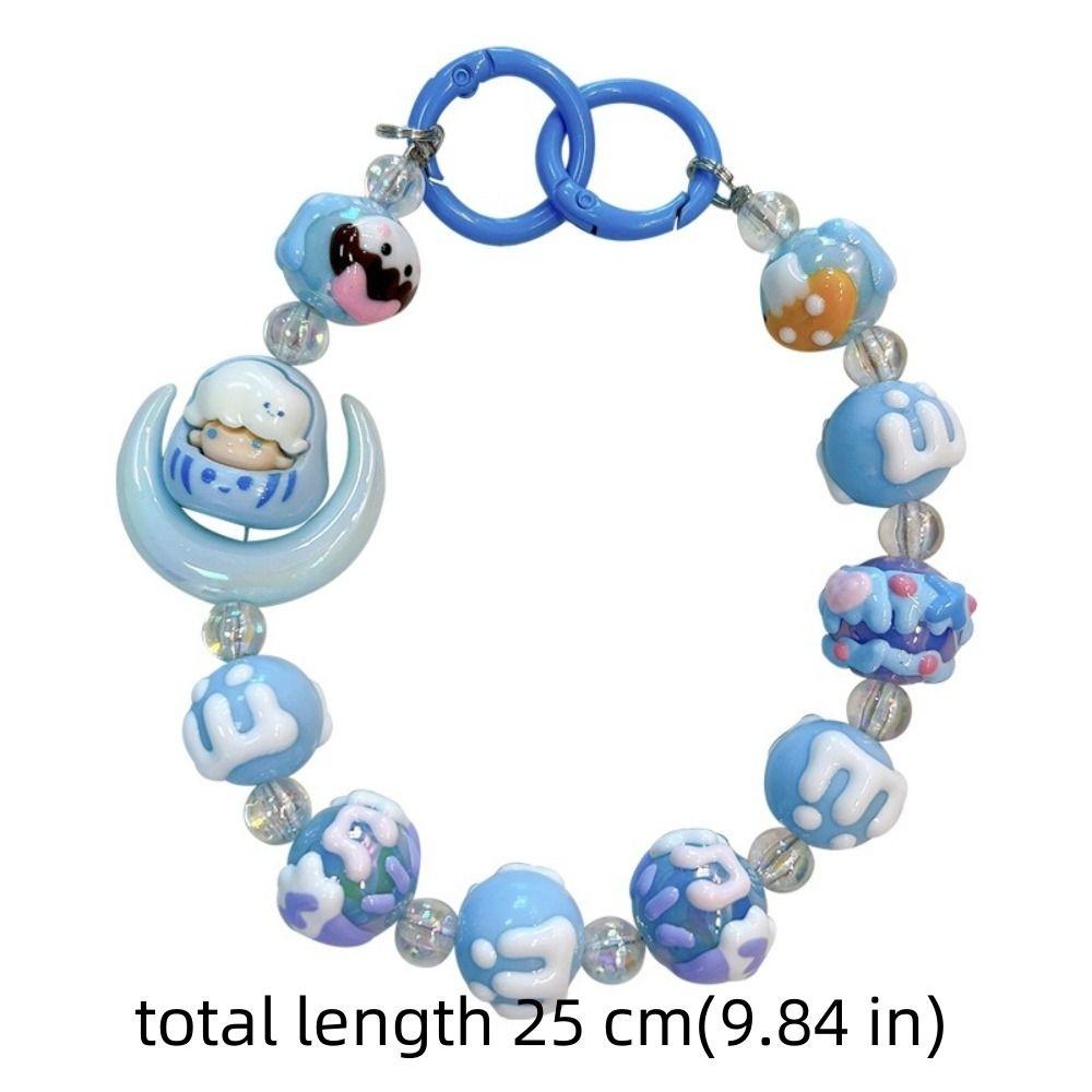 Moon Bag Pendant Keychain Colorful Phone Lanyard Trendy Mobile Phone Strap