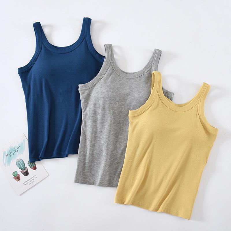 Damenweste mit Brustpolsterung, breiten Trägern und Hosenträgern, integriertem BH, langem Oberteil, rutschfestem Design